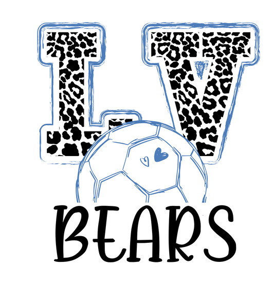 2022 Lady Bear Soccer White Fan Shirt